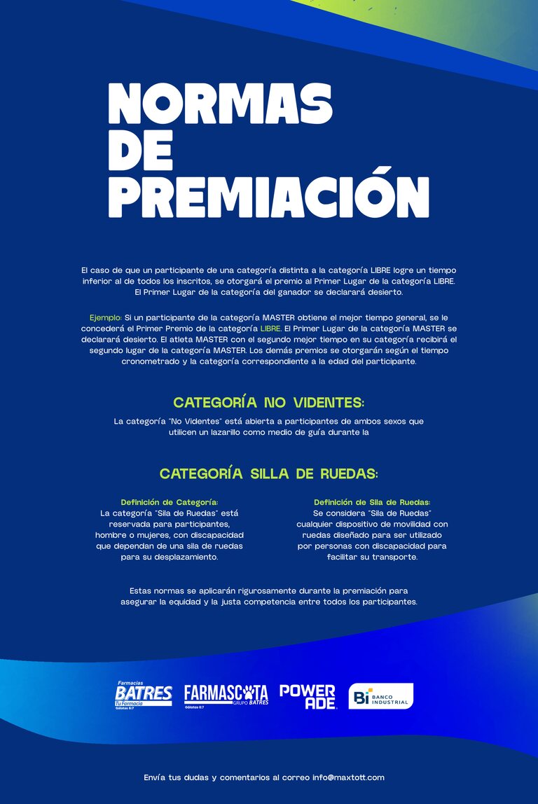 Normas de premiación